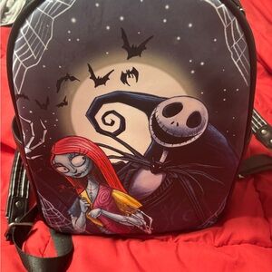Loungefly Black and Red Nightmare Before Christmas Backpack